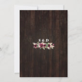 秋素朴フローラワインバレルヴィンヤードI do BBQ 招待状 (裏面)