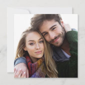 秋素朴フローラ写真で日付を保存 セーブザデート (裏面)