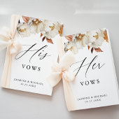 秋素朴フローラ彼の結婚誓いのカード カード