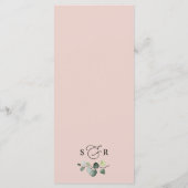 秋素朴フローラ結婚のThank You Letter Card メニュー (裏面)