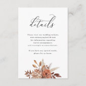 秋素朴フローラ結婚詳細 エンクロージャーカード (正面)