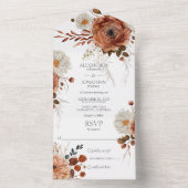 秋素朴フローラ オールインワン招待状 (内側)