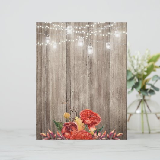 秋素朴フローラ&メイスンジャーススクラップブック紙 (スタンド正面)