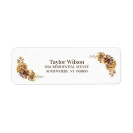 秋素朴フローラ ラベル