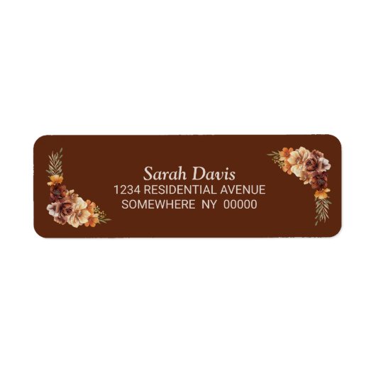 秋素朴フローラ ラベル (正面)