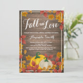 秋素朴ブライダルシャワー招待 招待状 (スタンド正面)