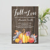 秋素朴ブライダルシャワー招待 招待状 (スタンド正面)