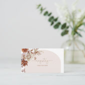 秋素朴ブライダルシャワー登録簿 エンクロージャーカード (スタンド正面)