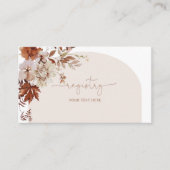 秋素朴ブライダルシャワー登録簿 エンクロージャーカード (正面)