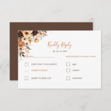 秋素朴ブラウンとアイボリーバラカントリーウェディング