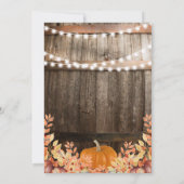 秋素朴ベビーシャワー 招待状 (裏面)