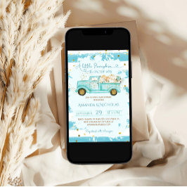 秋素朴ベビーシャワー 招待状