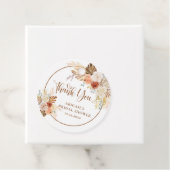 秋素朴ボホアーチパンパスグラスブライダルシャワー フェイバータグ (インサイチュ)