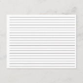 秋素朴ボホアーチパンパスグラスレシピカード エンクロージャーカード (裏面)