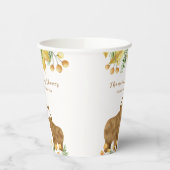 秋素朴ボホハイランドカウベイビーシャワー 紙コップ (左)