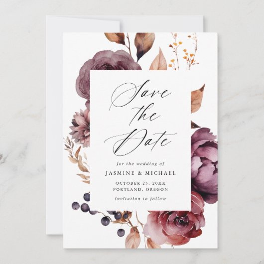 秋素朴マルサラフローラフレ結婚ーム セーブザデート (正面)