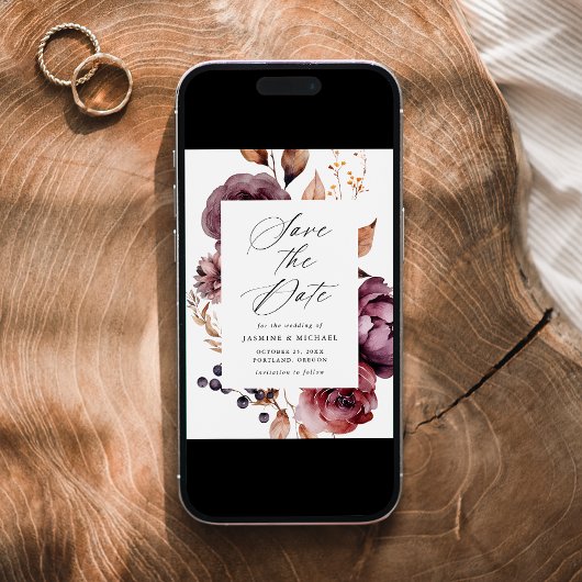 秋素朴マルサラフローラフレ結婚ーム セーブザデート