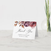 秋素朴マルサラフローラ結婚ズ サンキューカード (正面)