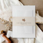 秋素朴ミニマ結婚リスト 招待状ベリーバンド