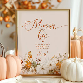 秋素朴ミモサバー ポスター