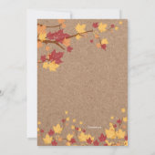 秋素朴メイソンジャース招待状 招待状 (裏面)