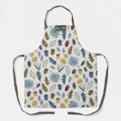 秋素朴モノグラム秋の結婚式装飾用クッション エプロン (正面)