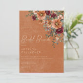 秋素朴ラスト&ワインフローラブライダルブランチ 招待状 (スタンド正面)