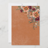 秋素朴ラスト&ワインフローラブライダルブランチ 招待状 (裏面)