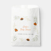 秋素朴ラディバグ緑の赤ちゃんシャワー フェイバーバッグ (正面)