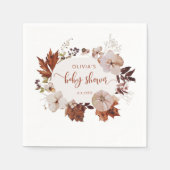 秋素朴リトルカボチャのナプキン スタンダードカクテルナプキン (正面)