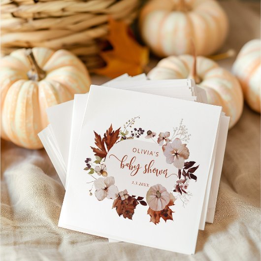 秋素朴リトルカボチャのナプキン スタンダードカクテルナプキン