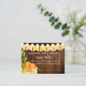 秋素朴リトルカンプキンおむつラッフルチケット エンクロージャーカード (スタンド正面)