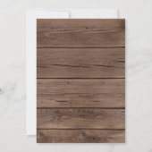 秋素朴リーフバーンウッドサンクスギビングディナー 招待状 (裏面)