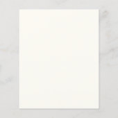 秋素朴予算ブライダルシャワー招待 (裏面)