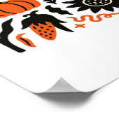 秋素朴収穫フォーククラシックTシャツ ポスター (角)