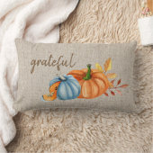 秋素朴収穫 ランバークッション (ブランケット)