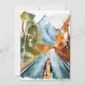 秋素朴山バー（ユダヤ教の）バル・ミツバー 招待状 (裏面)