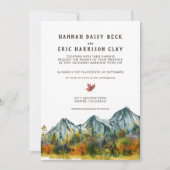 秋素朴山結婚の 招待状 (正面)