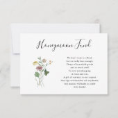 秋素朴山花新婚旅行資金カード 招待状 (正面)