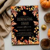 秋素朴感謝祭のフレンドディナー 招待状