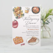 秋素朴感謝祭ディナートルコ 招待状 (スタンド正面)