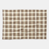 秋素朴感謝茶色のパターン キッチンタオル (横)