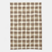 秋素朴感謝茶色のパターン キッチンタオル (縦)