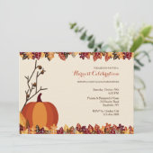 秋素朴招待状 招待状 (スタンド正面)