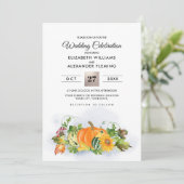 秋素朴景観 |秋の収穫結婚の 招待状 (スタンド正面)