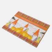 秋素朴格言オレンジプライドかぼちゃ ドアマット (アングル)