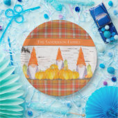 秋素朴格言オレンジプライドかぼちゃ ペーパープレート (パーティー)