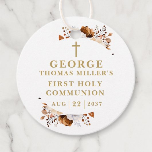 秋素朴植物第モダン1聖餐式 フェイバータグ (正面)