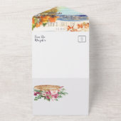 秋素朴湖結婚湖 オールインワン招待状 (外側)