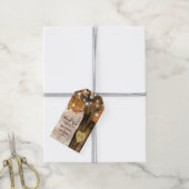 秋素朴秋の木結婚式の引き出物サンキューユー ギフトタグ (より糸付き)